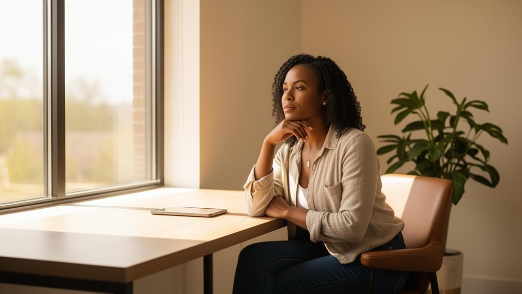 woman managing stress and anxiety seeking psychiatric help Las Vegas