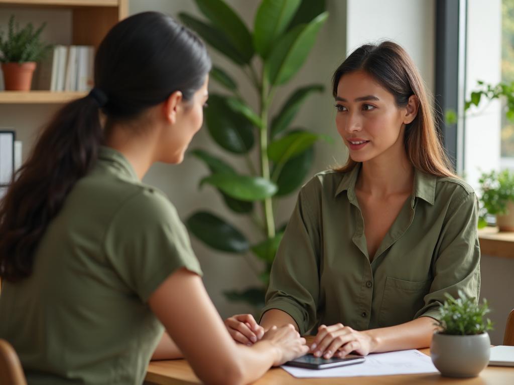 Provider reviewing medication information with patient