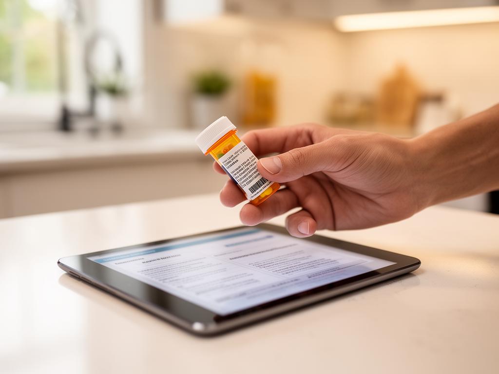 Provider reviewing medication information with patient